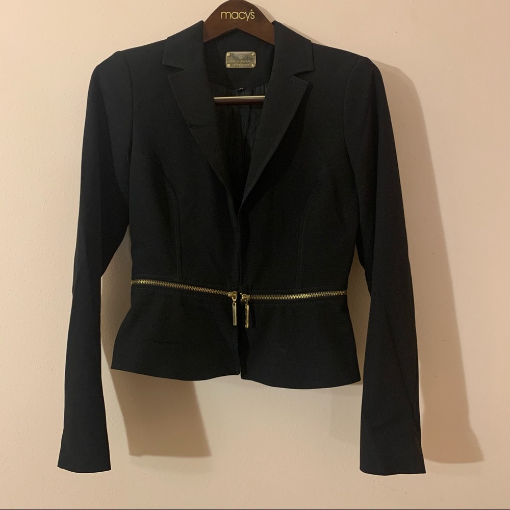 Black blazer with zipper